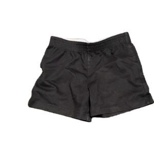 Wonder Nation sz 6 Shorts Girls Black Rainbow Elastic Waist